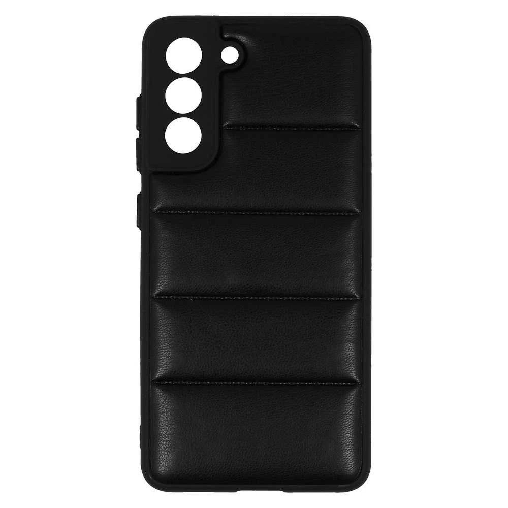 iLike Topt Leather 3D dėklas skirtas Samsung Galaxy S21 FE design 2 juodos spalvos