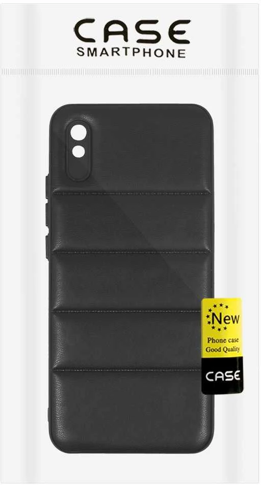 iLike Topt Leather 3D dėklas skirtas Xiaomi Redmi 9A design 2 juodos spalvos