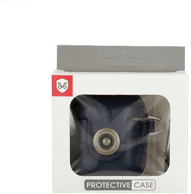 Topt Leather Dėklas skirtas Airpods - mėlynos spalvos