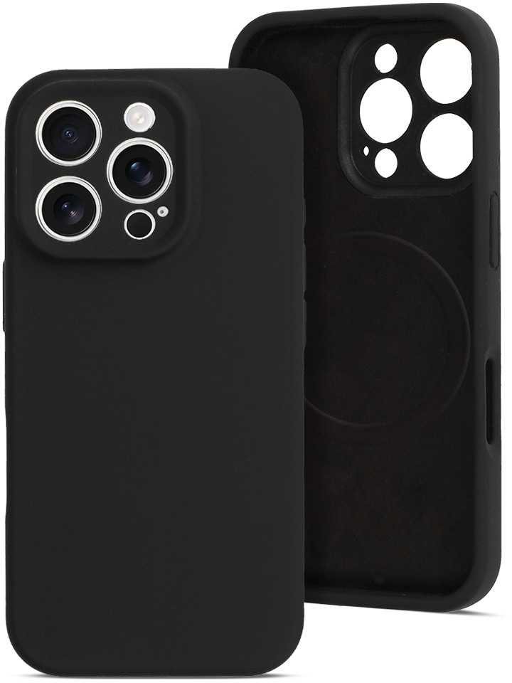 MagColor Pure dėklas skirtas Apple iPhone 16 Pro juodos spalvos
