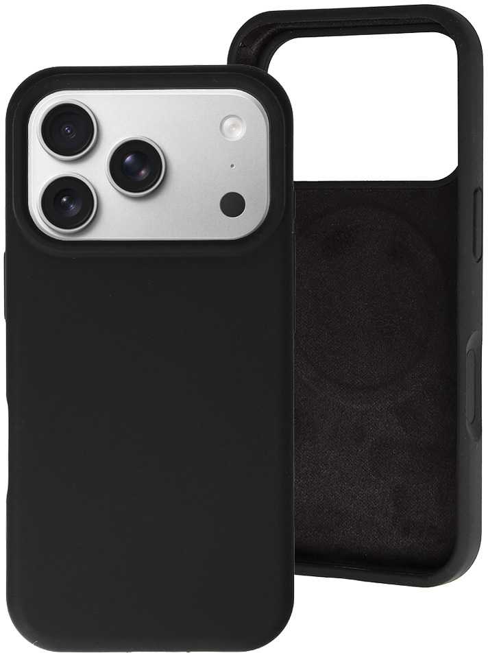 MagColor Pure dėklas skirtas Apple iPhone 17 Pro Max juodos spalvos