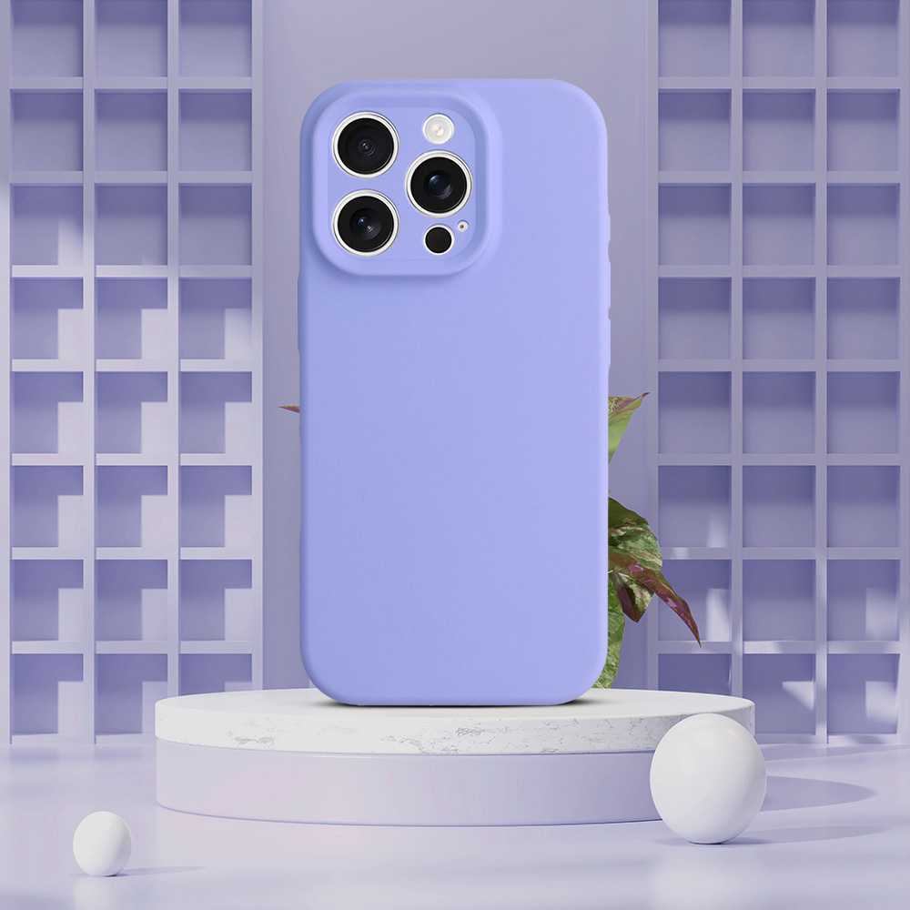 Topt MagColor Pure dėklas skirtas Apple iPhone 15 levandų spalvos