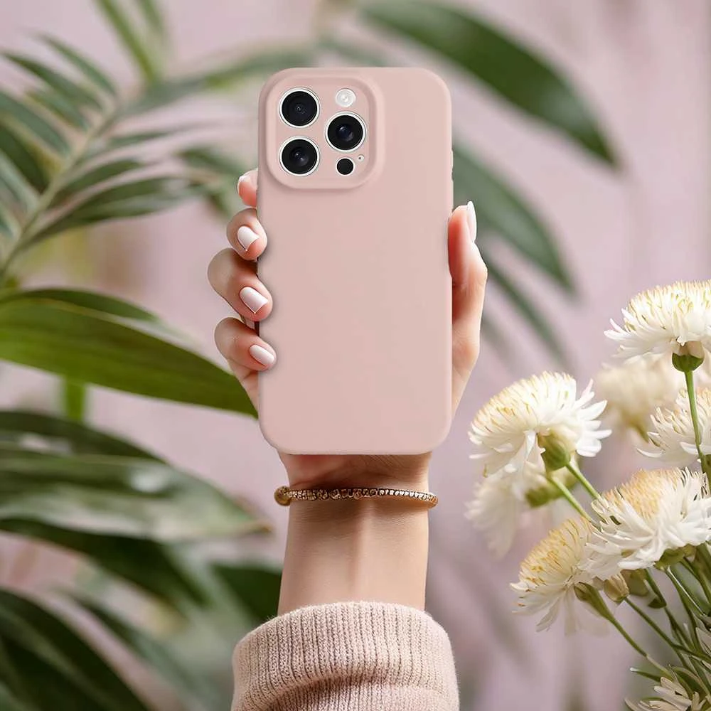 Toptel Topt MagColor Pure dėklas skirtas Apple iPhone 15 Pro Max powder rožinės spalvos