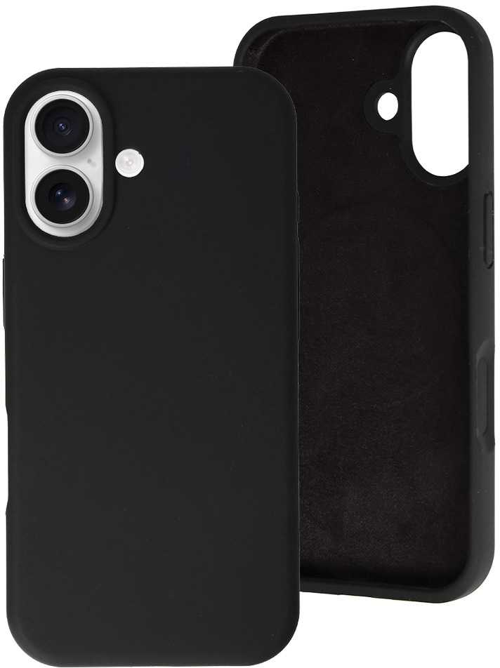 MagColor Pure dėklas skirtas Apple iPhone 17 juodos spalvos