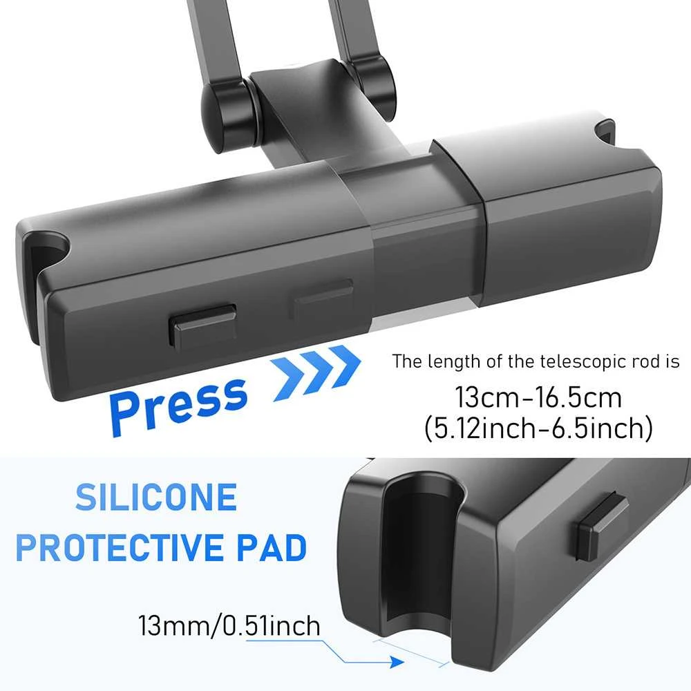 Toptel Topt Magnetic automobilinis laikiklis headrest mount Type 3 juodos spalvos