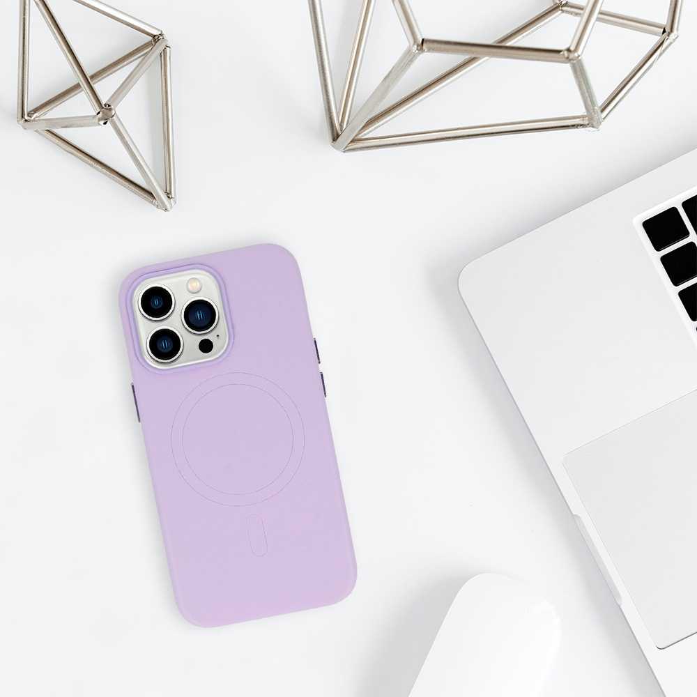 Fusion Accessories MagSafe odinis dėklas iPhone 15 Plus Violetinė
