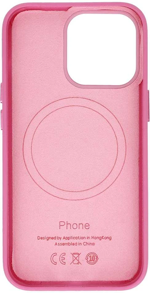 Fusion Accessories Topt MagSafe Leather dėklas skirtas Apple iPhone 15 Plus rožinės spalvos