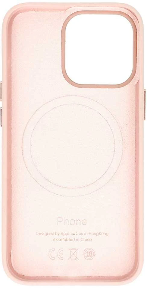 Fusion Accessories Topt MagSafe Leather dėklas skirtas Apple iPhone 15 Plus Light rožinės spalvos