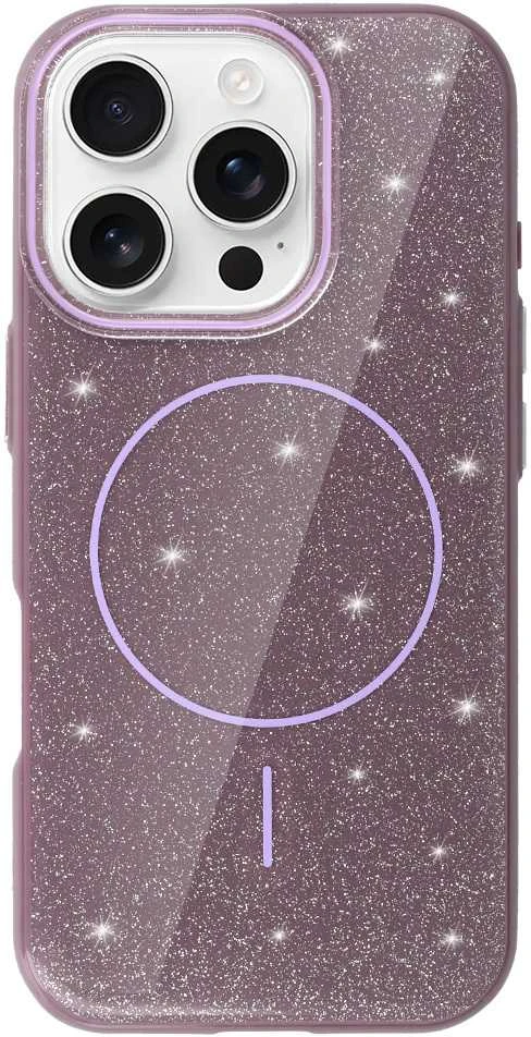 Toptel Topt Magsafe Slim Shiny Apple iPhone 15 dėklas telefonui violetinės spalvos