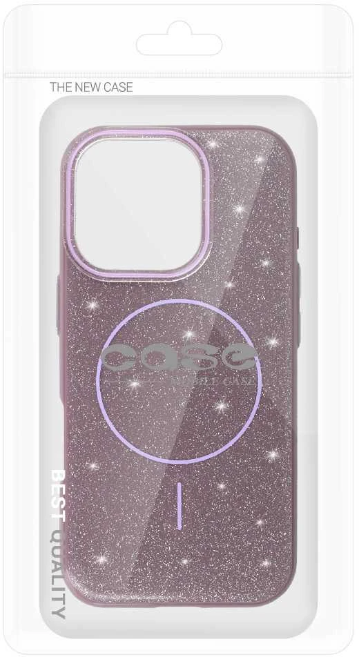 Toptel Topt Magsafe Slim Shiny Apple iPhone 16 dėklas telefonui violetinės spalvos