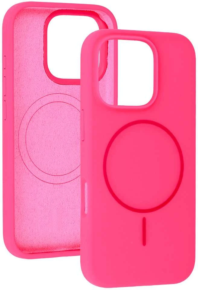 Fusion Accessories Topt Magsafe Slim Silicone Apple iPhone 13 Pro dėklas telefonui rožinės spalvos