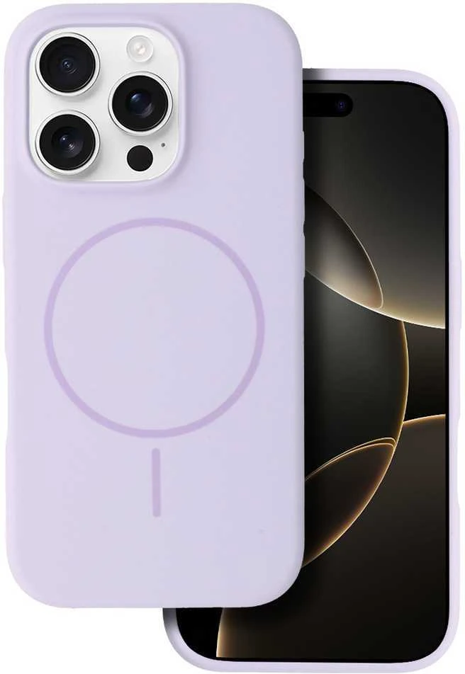 Dėklas Fusion Accessories Topt Magsafe Slim Silicone skirtas Apple iPhone 16 Pro violetinės spalvos