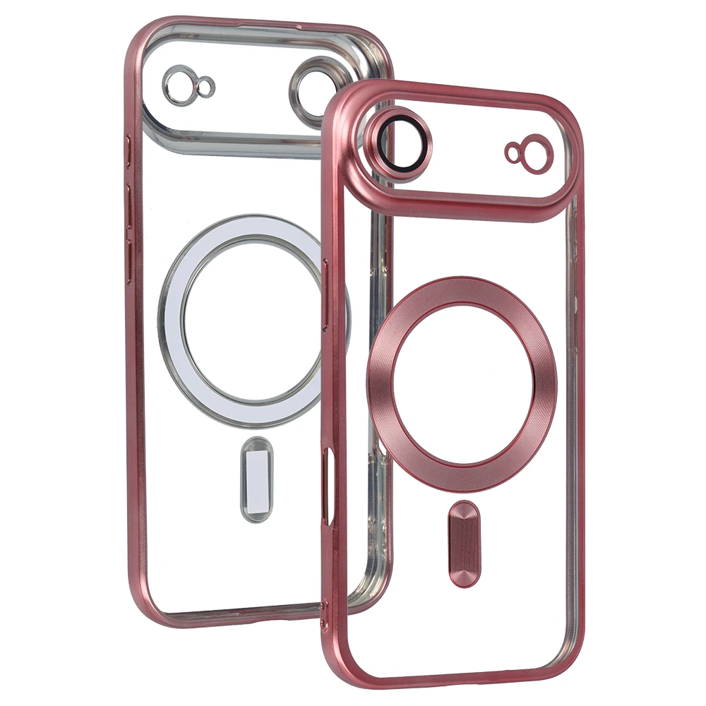 Fusion Accessories Topt Metallic Magsafe dėklas skirtas Apple iPhone 17 Air rožinės spalvos