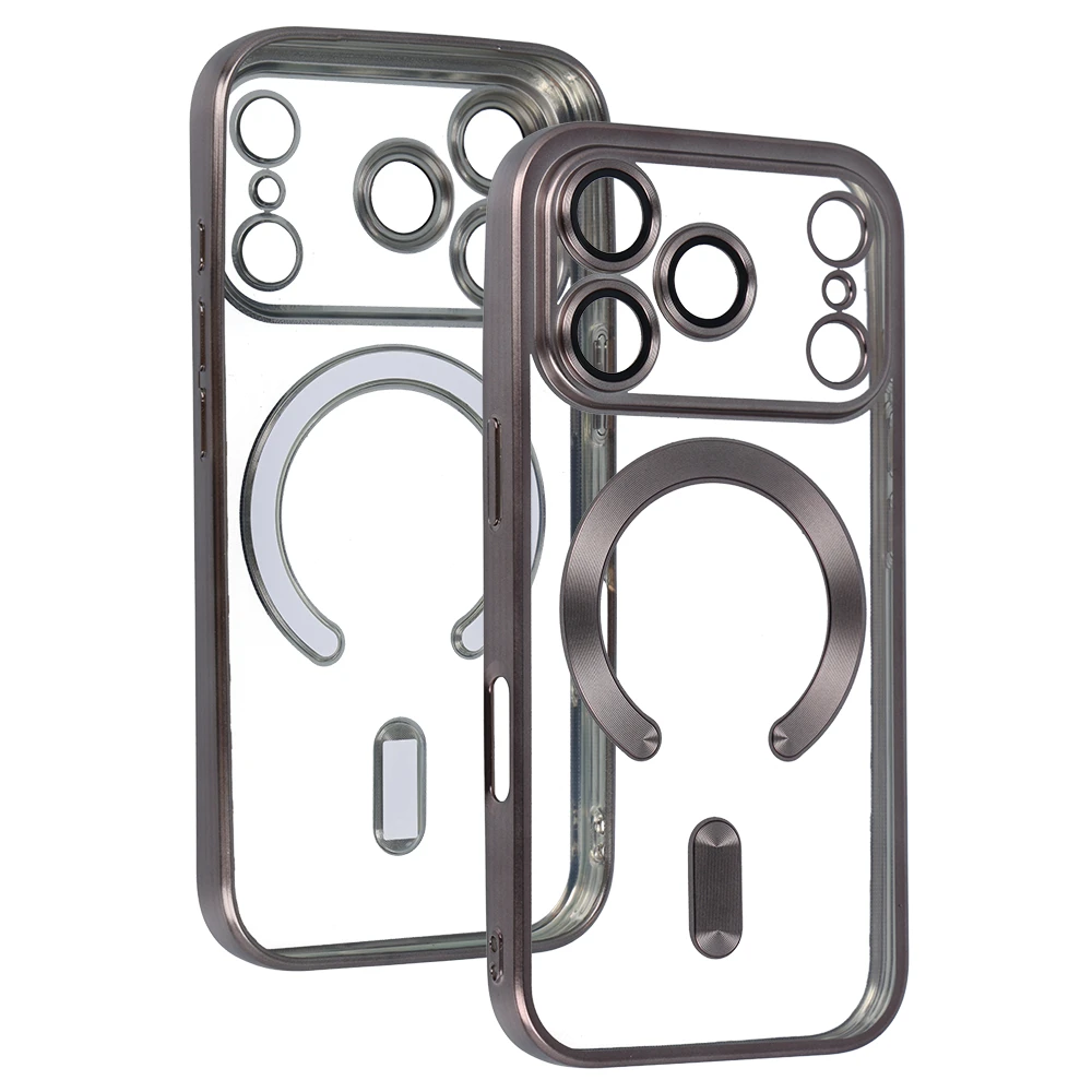 Fusion Accessories Topt Metallic Magsafe dėklas skirtas Apple iPhone 17 Pro Titanium
