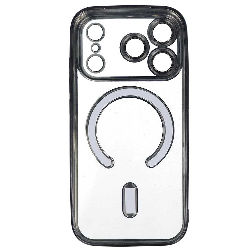 Fusion Accessories Topt Metallic Magsafe dėklas skirtas Apple iPhone 17 Pro juodos spalvos