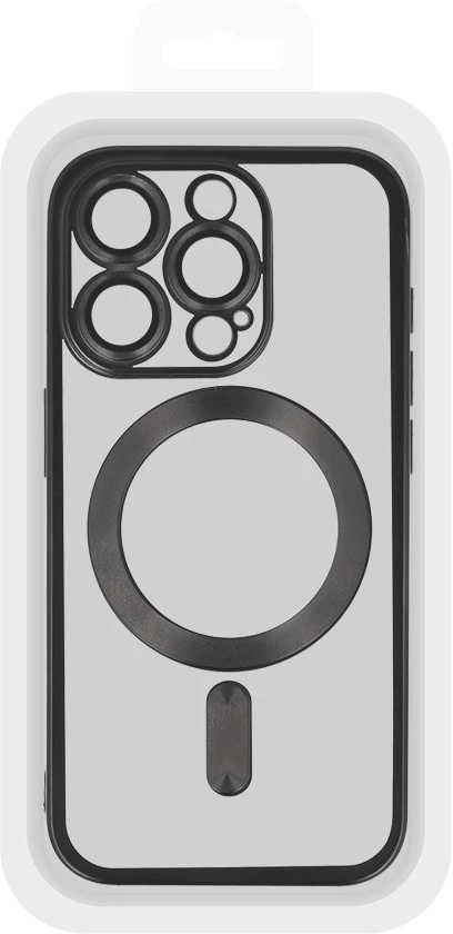 Toptel Topt Metallic Magsafe dėklas skirtas Apple iPhone 15 Pro Max juodos spalvos