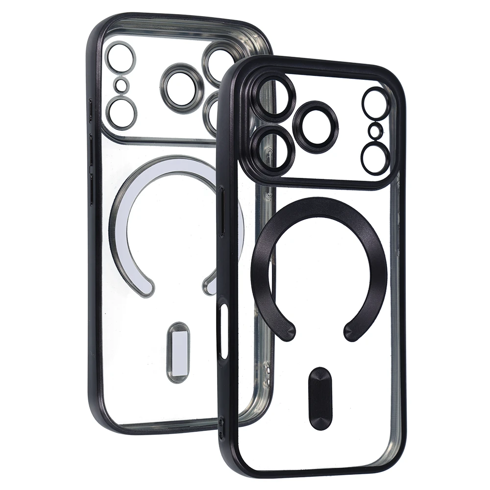 Fusion Accessories Topt Metallic Magsafe dėklas skirtas Apple iPhone 17 Pro Max juodos spalvos