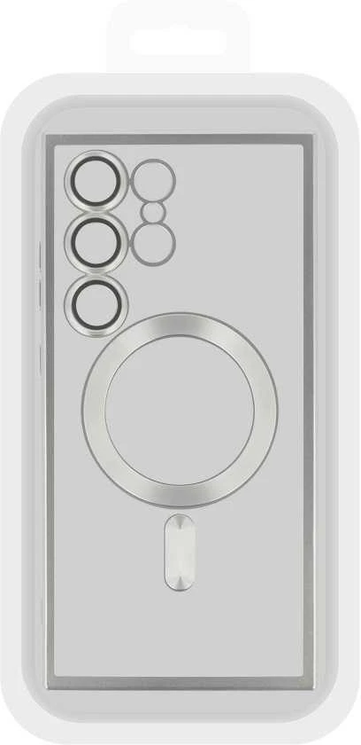 Fusion Accessories Topt Metallic Magsafe dėklas skirtas Samsung Galaxy S24 sidabro spalvos
