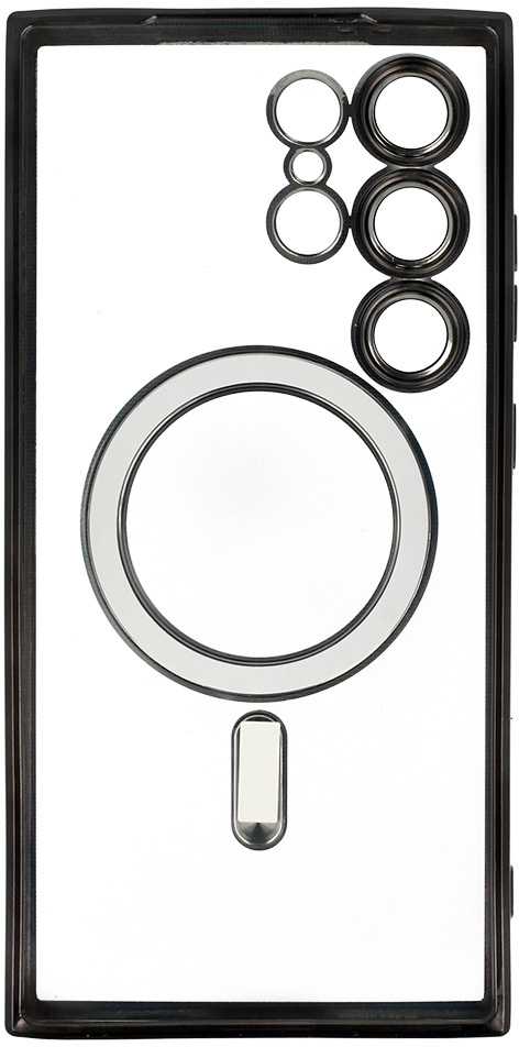 Fusion Accessories Topt Metallic Magsafe dėklas skirtas Samsung Galaxy S24 juodos spalvos