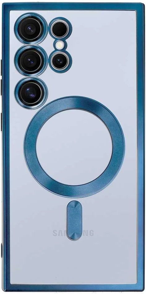 Toptel Topt Metallic Magsafe dėklas skirtas Samsung Galaxy S22 Plus mėlynos spalvos