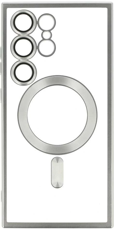 Fusion Accessories Topt Metallic Magsafe dėklas skirtas Samsung Galaxy S24 sidabro spalvos