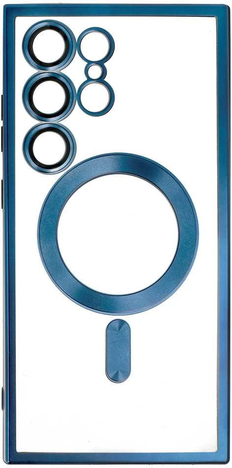 Fusion Accessories Topt Metallic Magsafe dėklas skirtas Samsung Galaxy S24 mėlynos spalvos