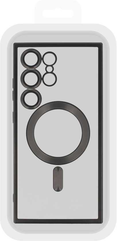 Fusion Accessories Topt Metallic Magsafe dėklas skirtas Samsung Galaxy S24 juodos spalvos