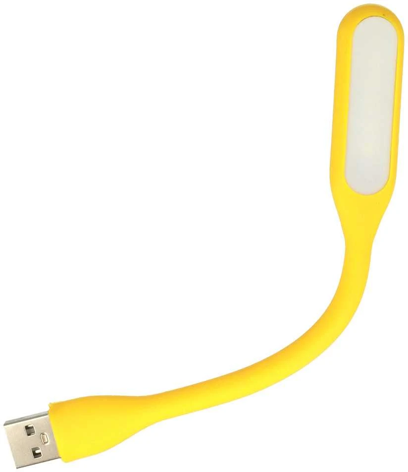 Oem Topt Mini LED Lamp Silicone USB Geltona