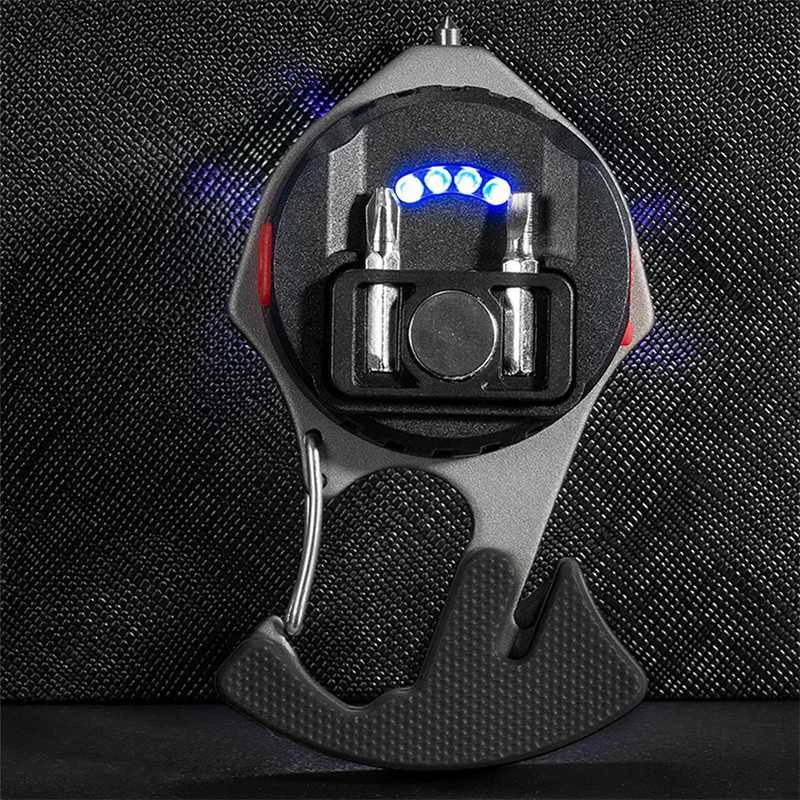 Fusion Accessories Topt Mini žibintuvėlis LED raktų pakabukas W5143 Type C with 2 screwdriver bits mėlynas