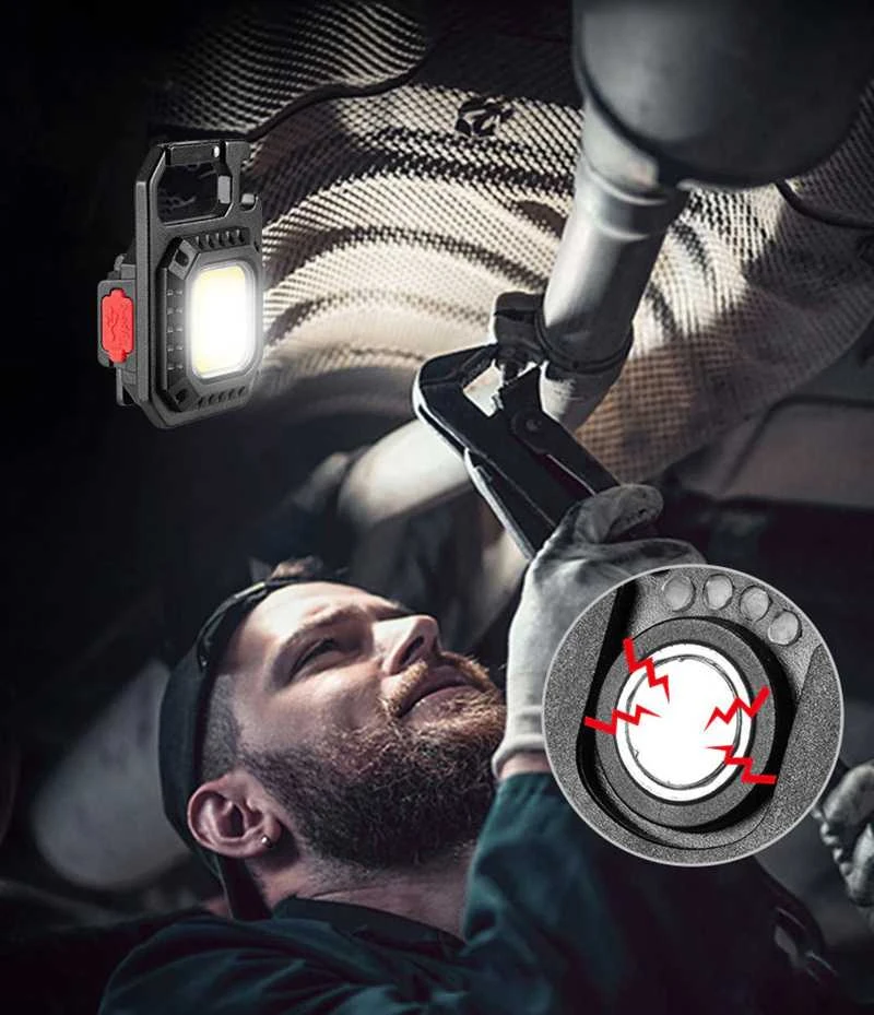 Fusion Accessories Topt Mini žibintuvėlis LED raktų pakabukas W5130 Type C