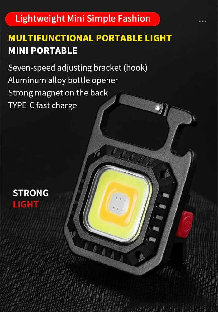 Fusion Accessories Topt Mini žibintuvėlis LED raktų pakabukas W5130 Type C