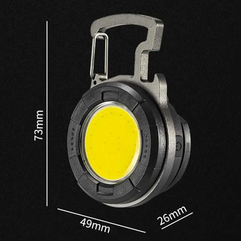 Fusion Accessories Topt Mini žibintuvėlis LED raktų pakabukas YT877 Type C