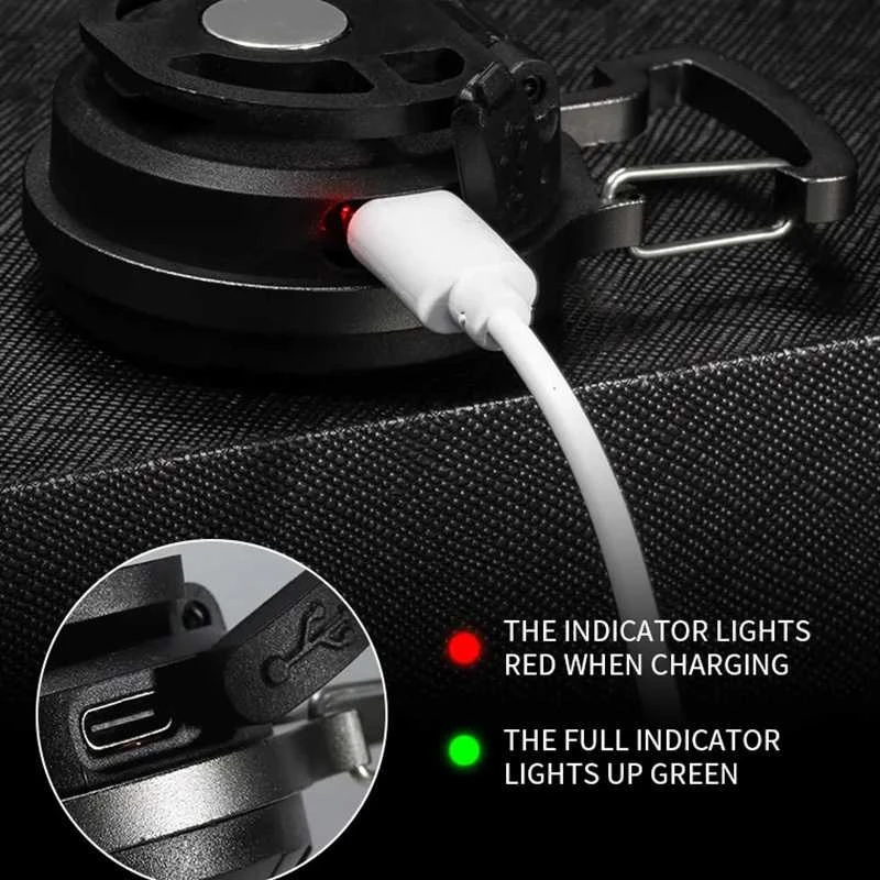Fusion Accessories Topt Mini žibintuvėlis LED raktų pakabukas YT877 Type C