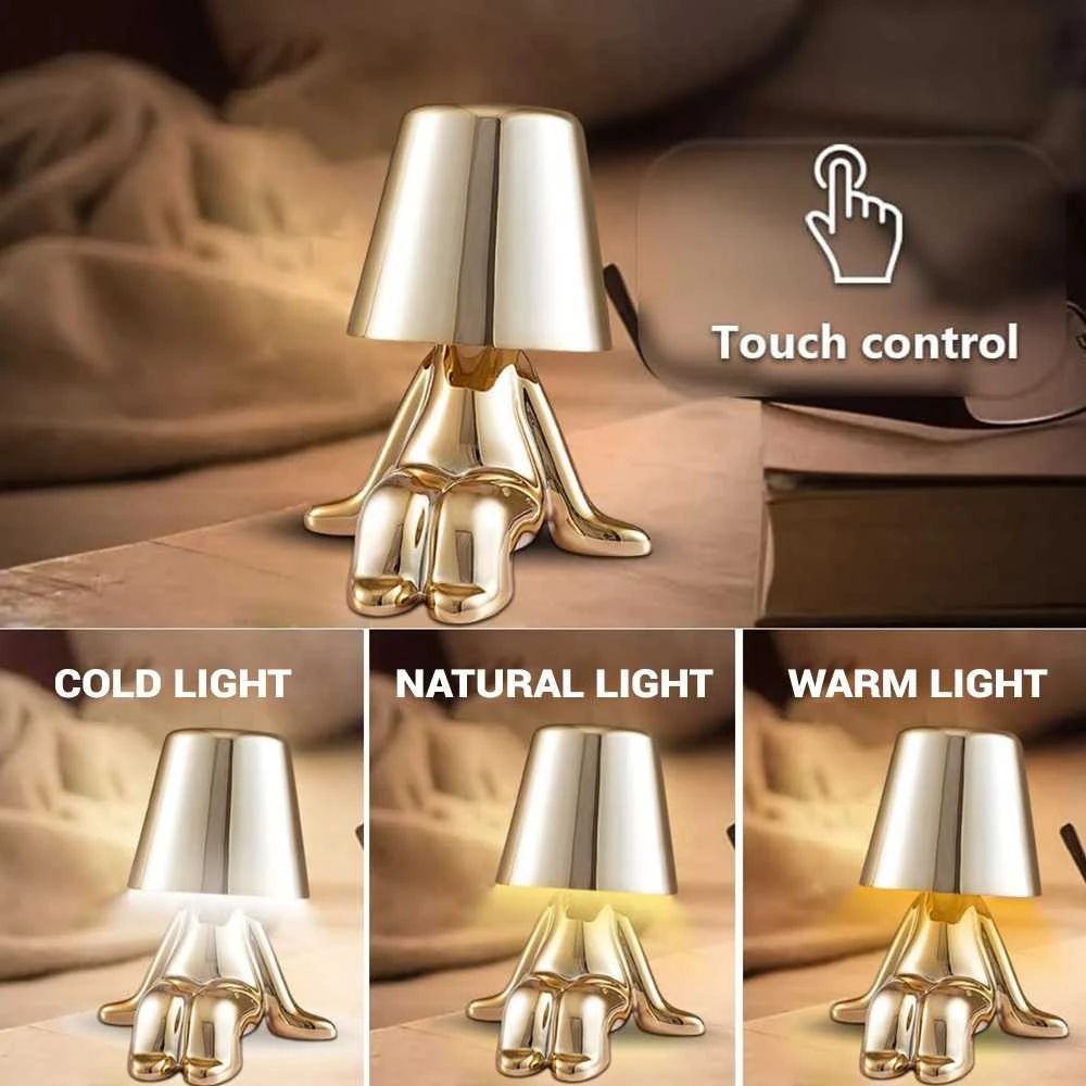 Oem Topt Naktinis šviestuvas Golden Man design B