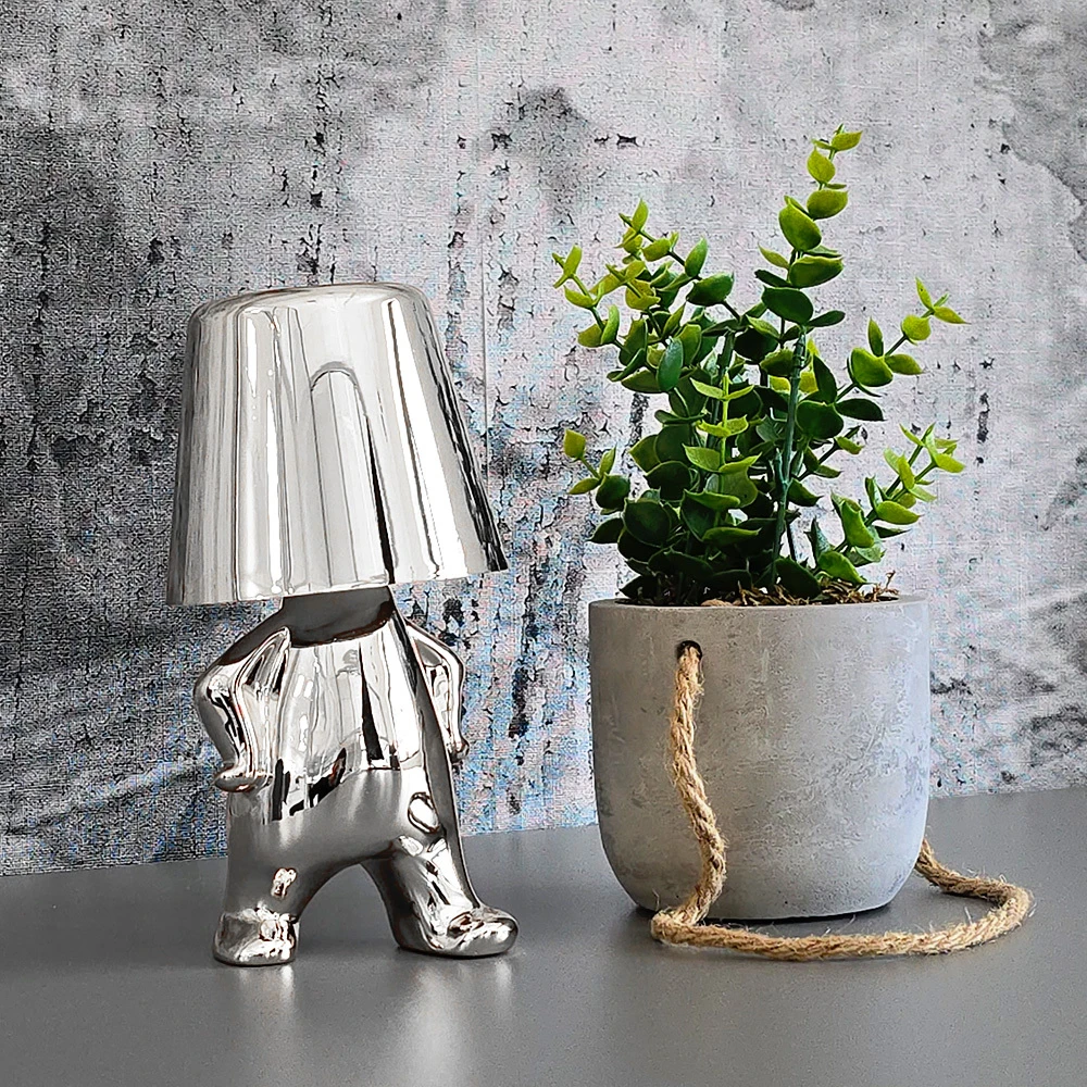 Oem Naktinė lempa Sidabrinis Man design F