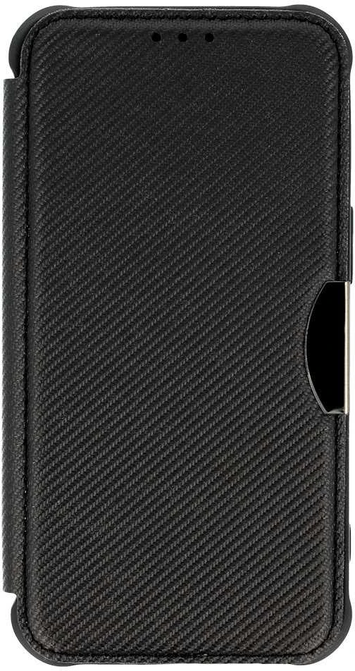 Topt Razor Carbon Book dėklas skirtas Apple iPhone 12 Pro juodos spalvos