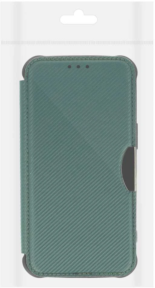 Topt Razor Carbon Book dėklas skirtas Apple iPhone 12 dark žalios spalvos