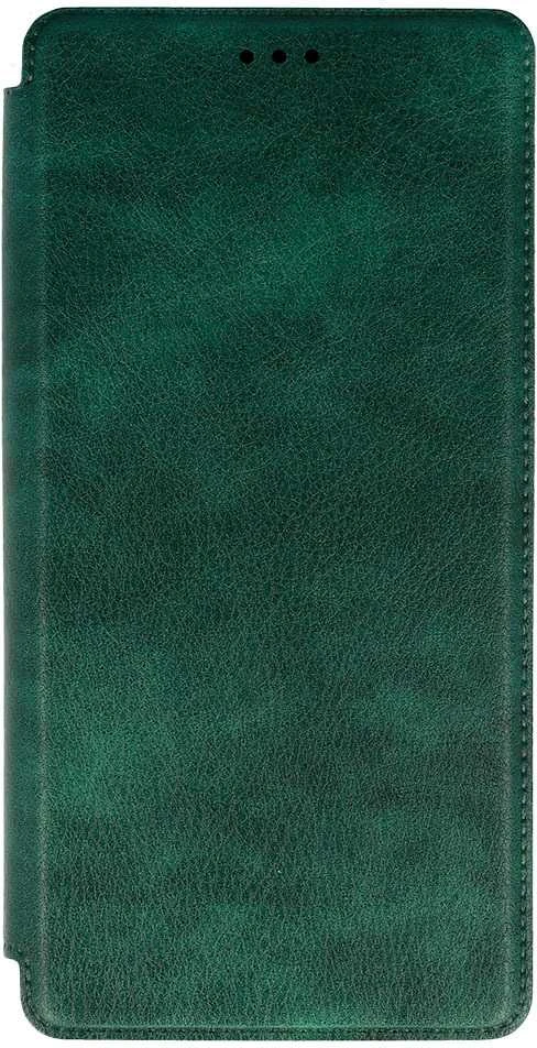 Fusion Accessories Topt Razor Leather Book dėklas skirtas Samsung Galaxy S23 Plus dark žalios spalvos