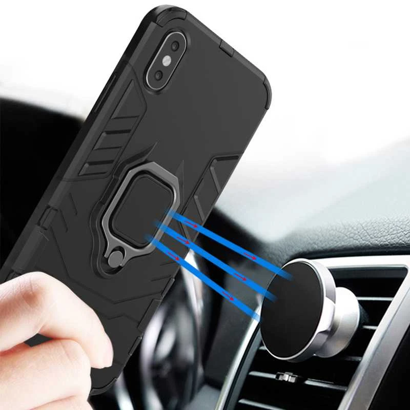 Toptel Topt Ring Armor dėklas skirtas Apple iPhone 11 Pro juodos spalvos