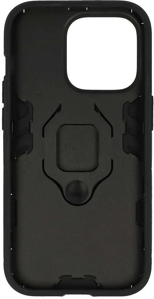 Fusion Accessories Topt Ring Armor dėklas skirtas Apple iPhone 14 Pro Max juodos spalvos