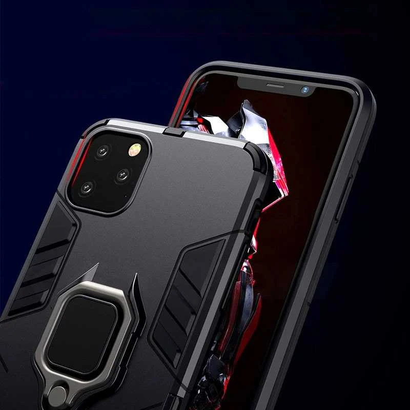 Toptel Topt Ring Armor dėklas skirtas Apple iPhone 11 Pro juodos spalvos
