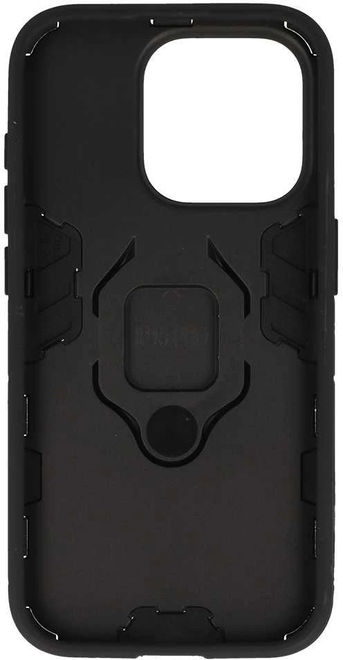 Toptel Topt Ring Armor dėklas skirtas Apple iPhone 15 Pro juodos spalvos