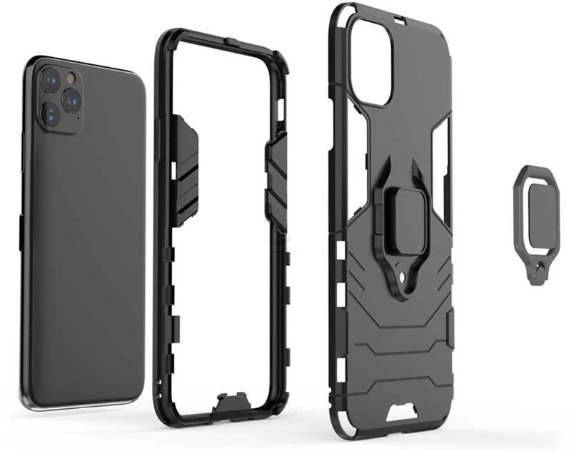 Toptel Topt Ring Armor dėklas skirtas Apple iPhone 11 Pro juodos spalvos