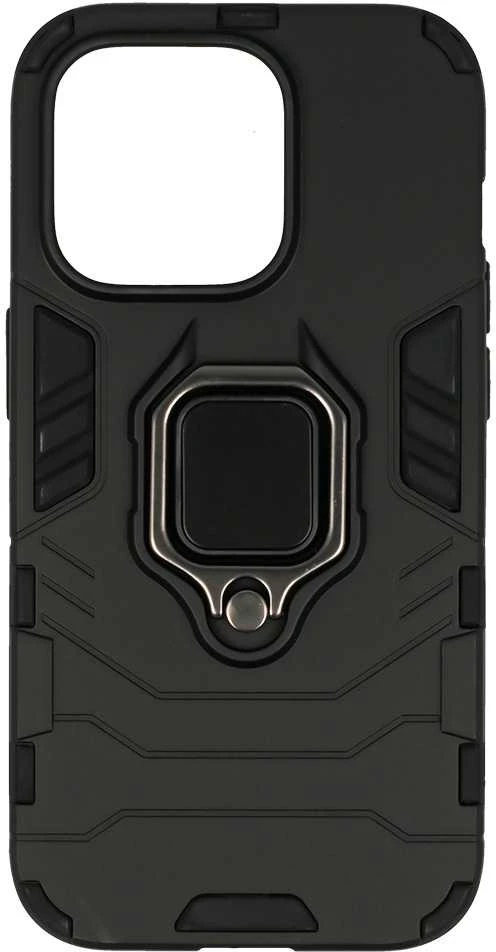 Fusion Accessories Topt Ring Armor dėklas skirtas Apple iPhone 14 Pro juodos spalvos