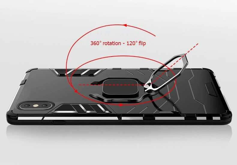 Toptel Topt Ring Armor dėklas skirtas Samsung Galaxy A34 5G juodos spalvos