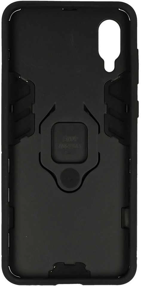 Fusion Accessories Topt Ring Armor dėklas skirtas Samsung Galaxy A02 juodos spalvos