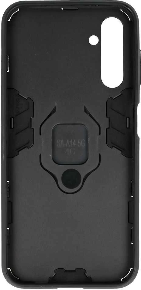Fusion Accessories Topt Ring Armor dėklas skirtas Samsung Galaxy A14 4G/5G juodos spalvos