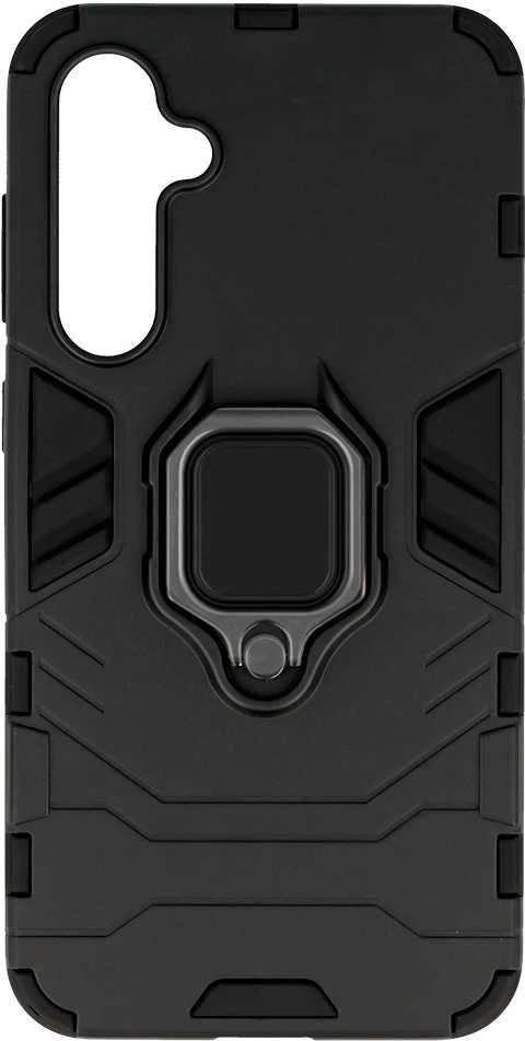 Fusion Accessories Topt Ring Armor dėklas skirtas Samsung Galaxy S23 FE juodos spalvos