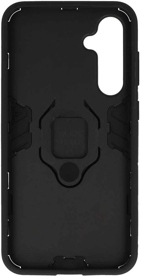 Fusion Accessories Topt Ring Armor dėklas skirtas Samsung Galaxy S23 FE juodos spalvos