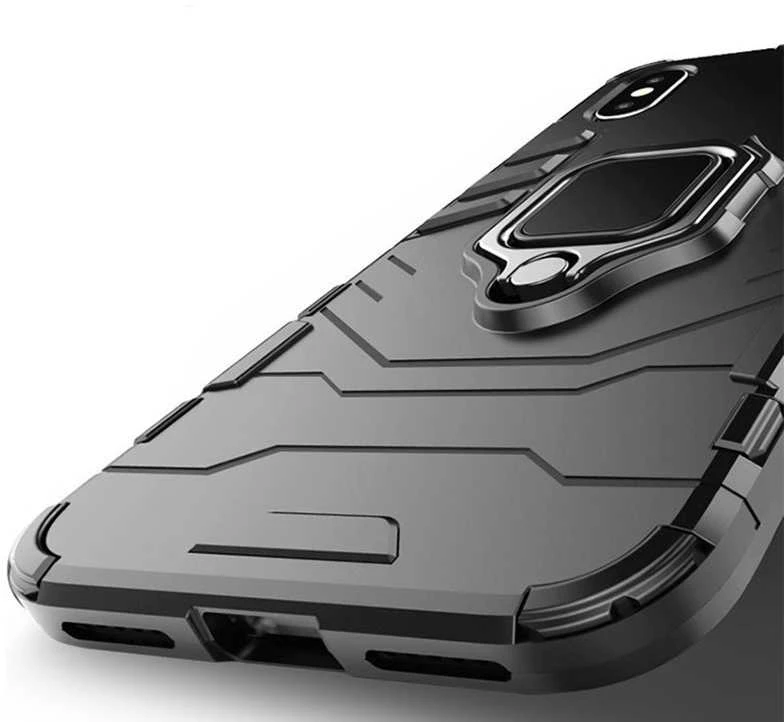 Toptel Topt Ring Armor dėklas skirtas Xiaomi 14 Ultra juodos spalvos